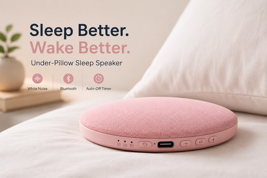Under-Pillow Bluetooth Sleep Speaker | White Noise & Auto-Off Timer